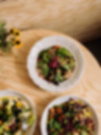 vegetable heavy bowls and salads