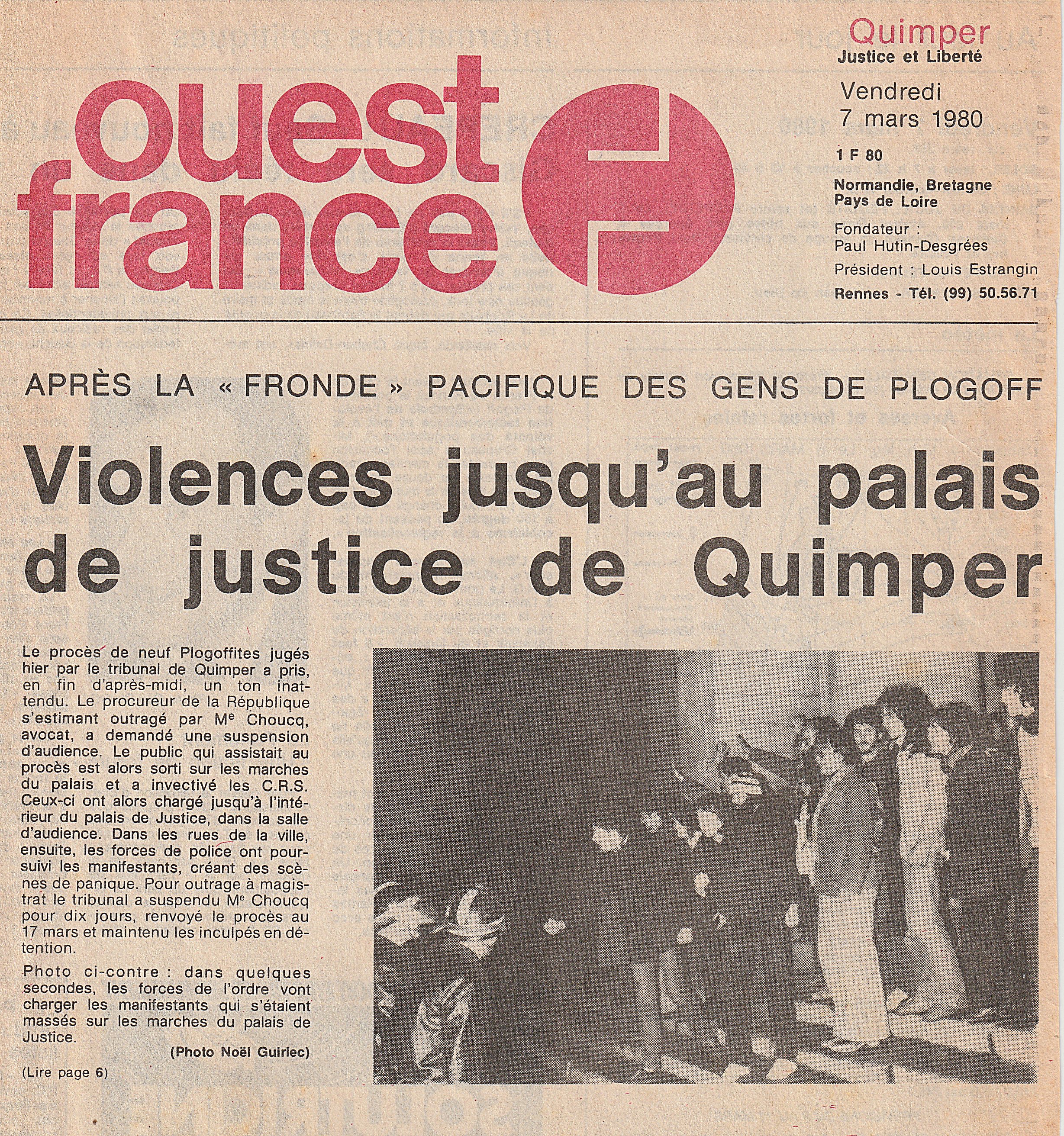 Violences palais de justice de Quimper 7
