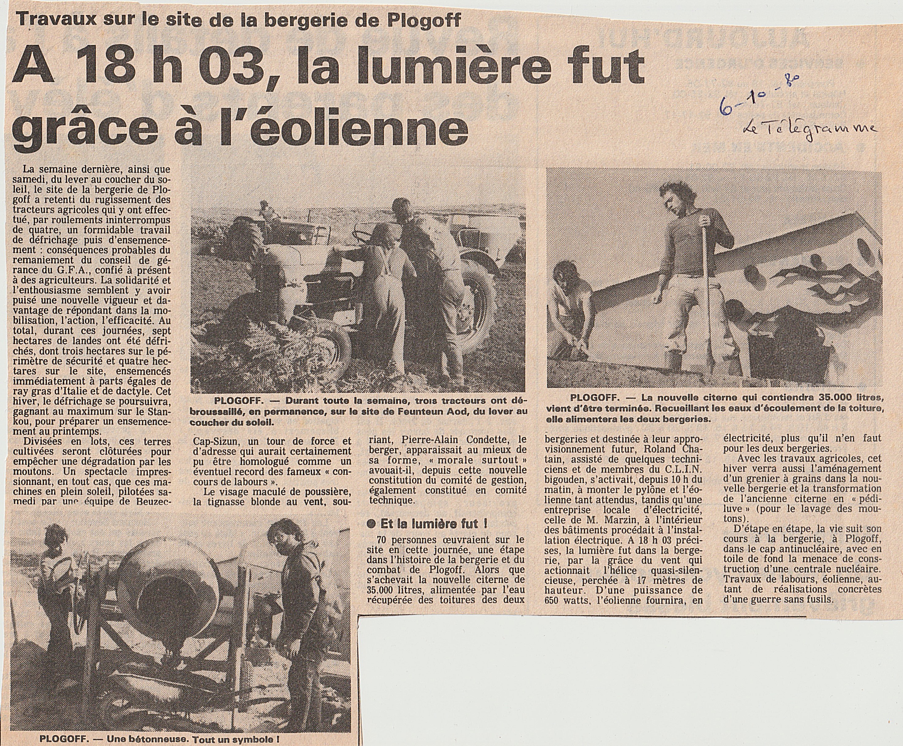 Bergerie une éolienne Le