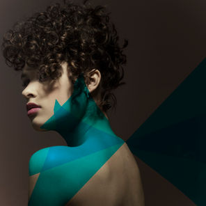 Sculpted dark curly crop, editorial hair by Severin