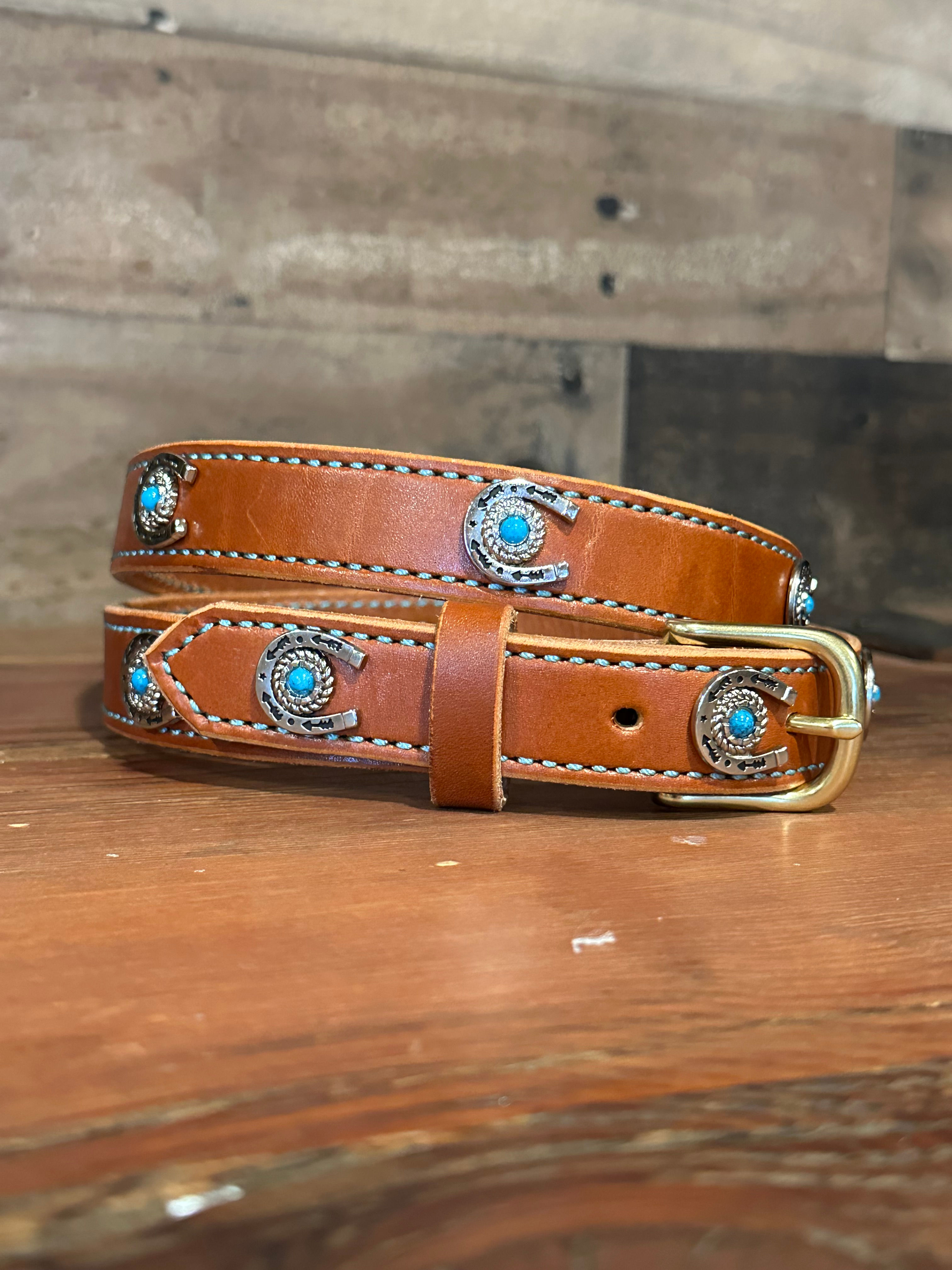 Chestnut Horseshoe Belt