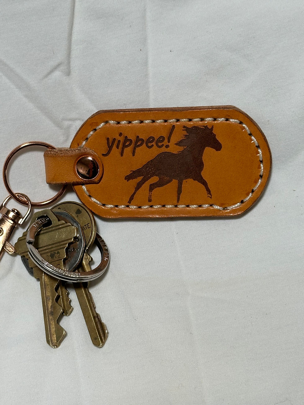 Thumbnail: Horse Dog Tag Keychains
