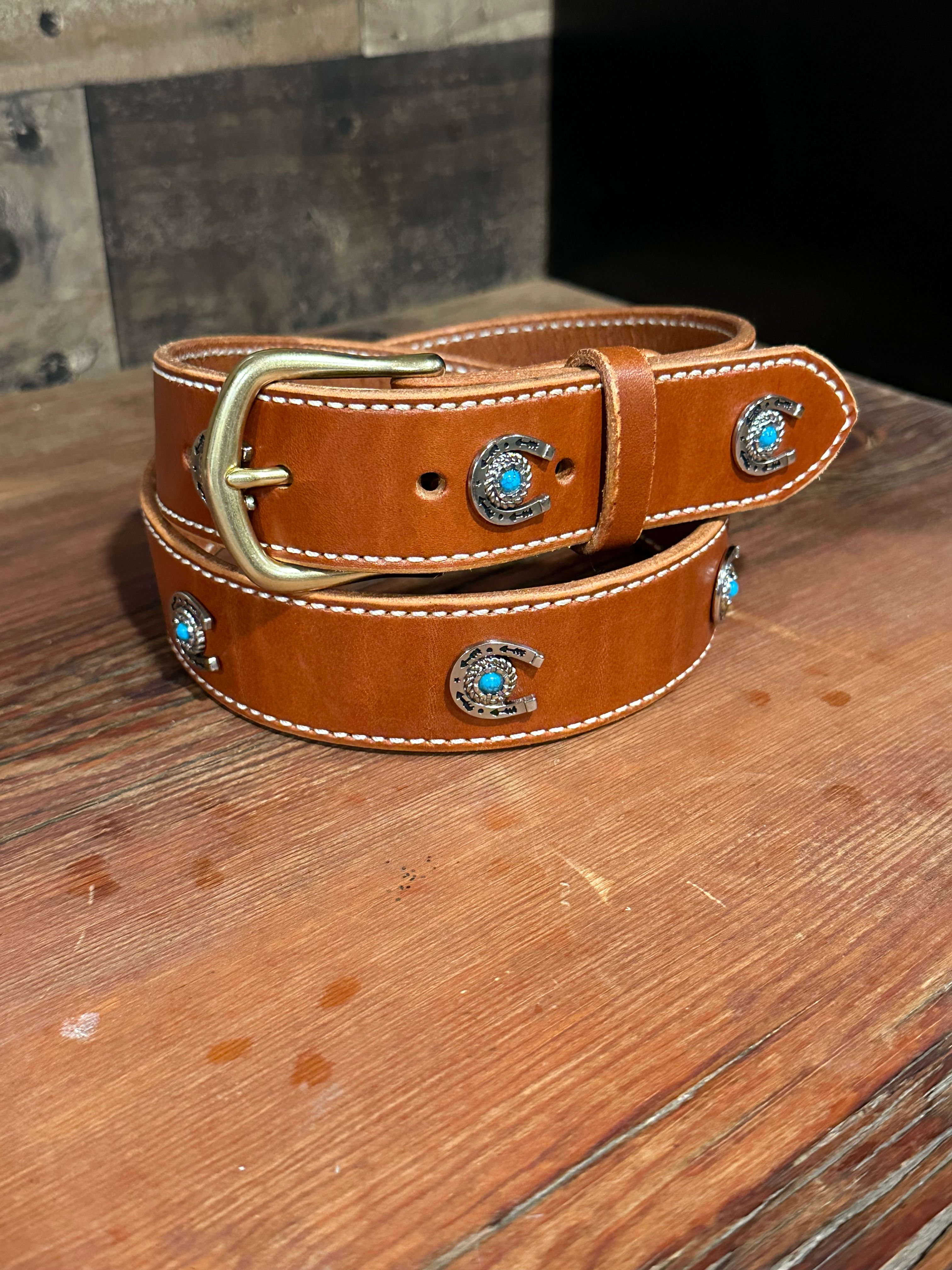1-1/2 inch Wide Horseshoe Belts