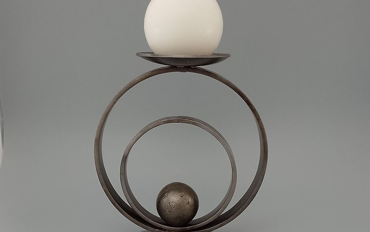 Encircled Sphere Candle Holder