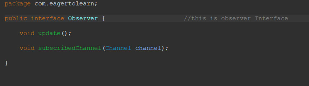 Observer Design Pattern in Java
