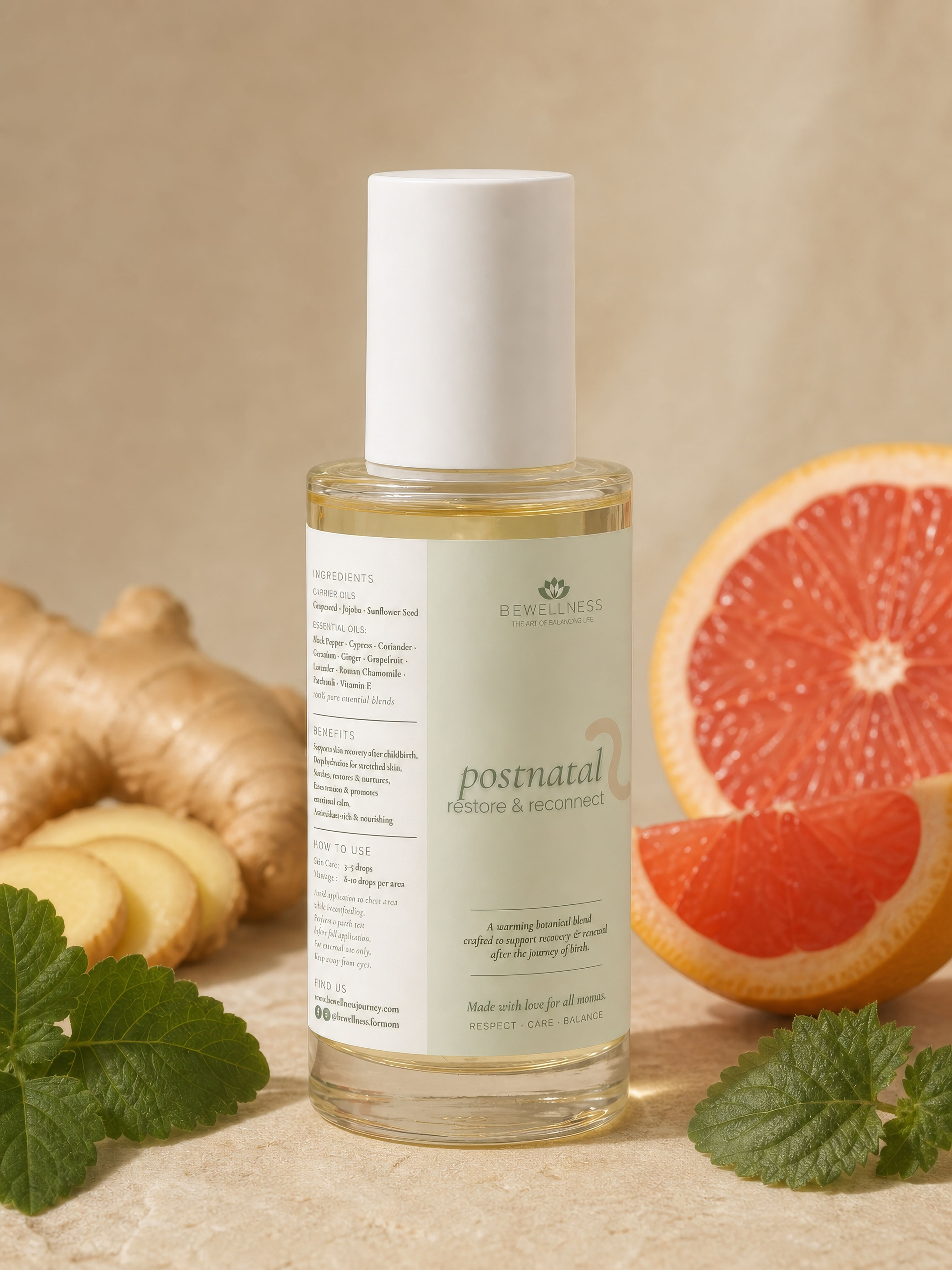 RESTORE & RECONNECT | POSTNATAL OIL (*G6PD FRIENDLY)