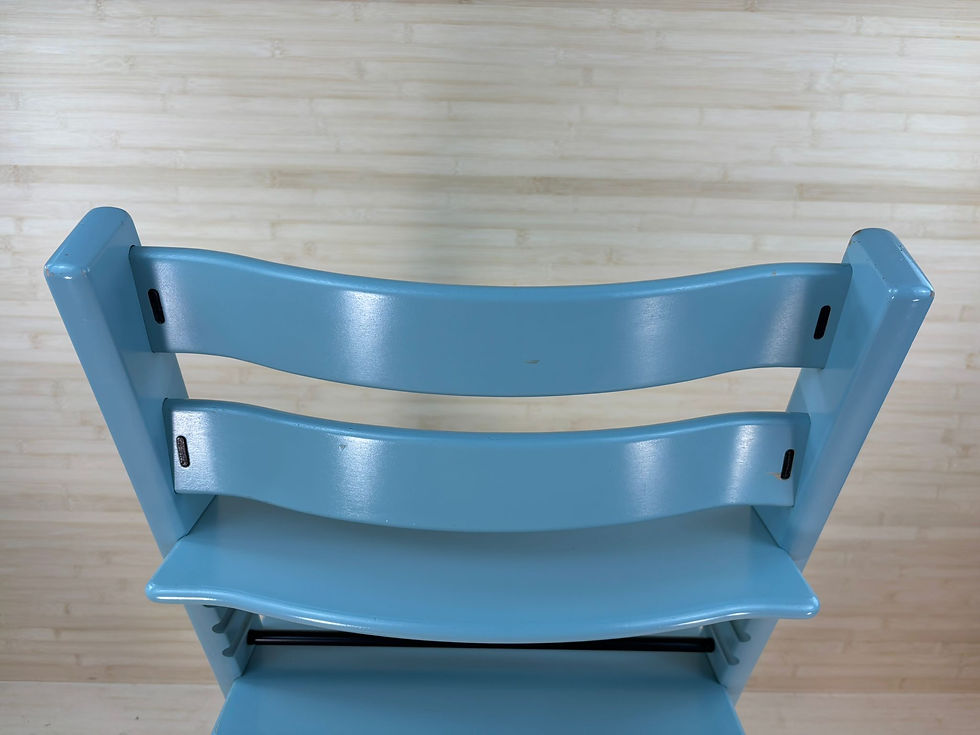 Miniaturbild: Stokke® Tripp Trapp inkl. Babyset & Kissen / Aqua Blue / abgenutzter Zustand