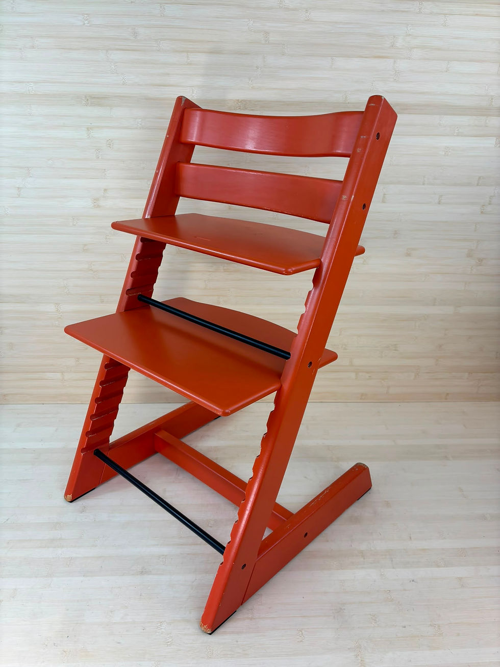 Miniaturbild: Stokke® Tripp Trapp inkl. Babyset & Kissen / Orange / abgenutzter Zustand