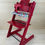 Miniaturbild: Stokke® Tripp Trapp inkl. Babyset & Kissen / Rot / guter Zustand