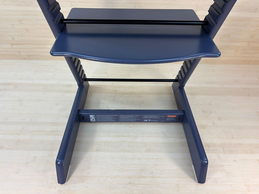Miniaturbild: Stokke® Tripp Trapp inkl. Babyset & Kissen / Dark Blue / guter Zustand