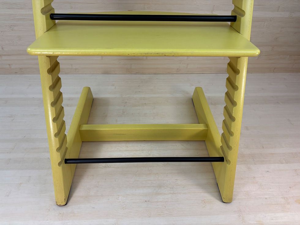 Miniaturbild: Stokke® Tripp Trapp inkl. Babyset & Kissen / Gelb / abgenutzter Zustand