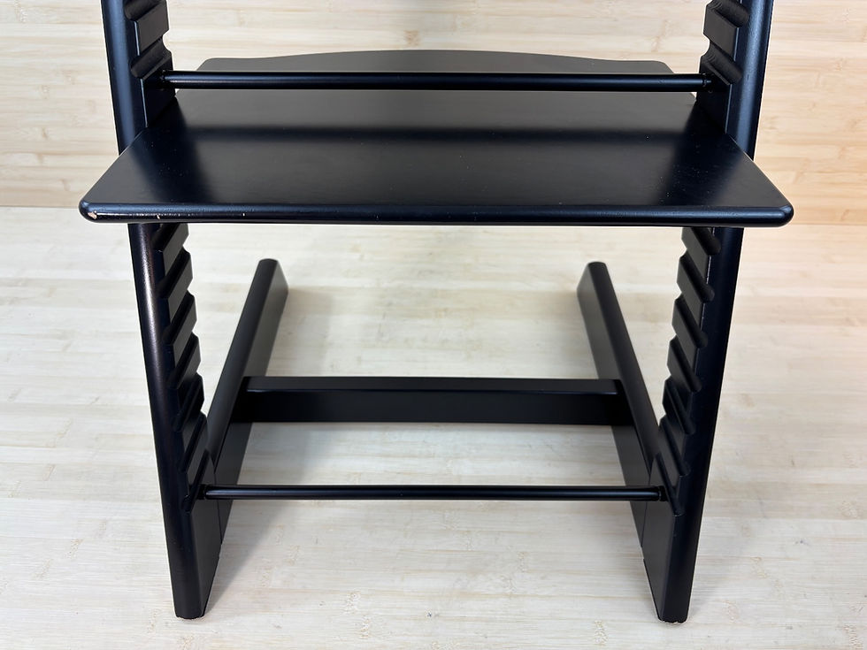 Miniaturbild: Stokke® Tripp Trapp inkl. Babyset & Kissen / Schwarz / Top-Zustand