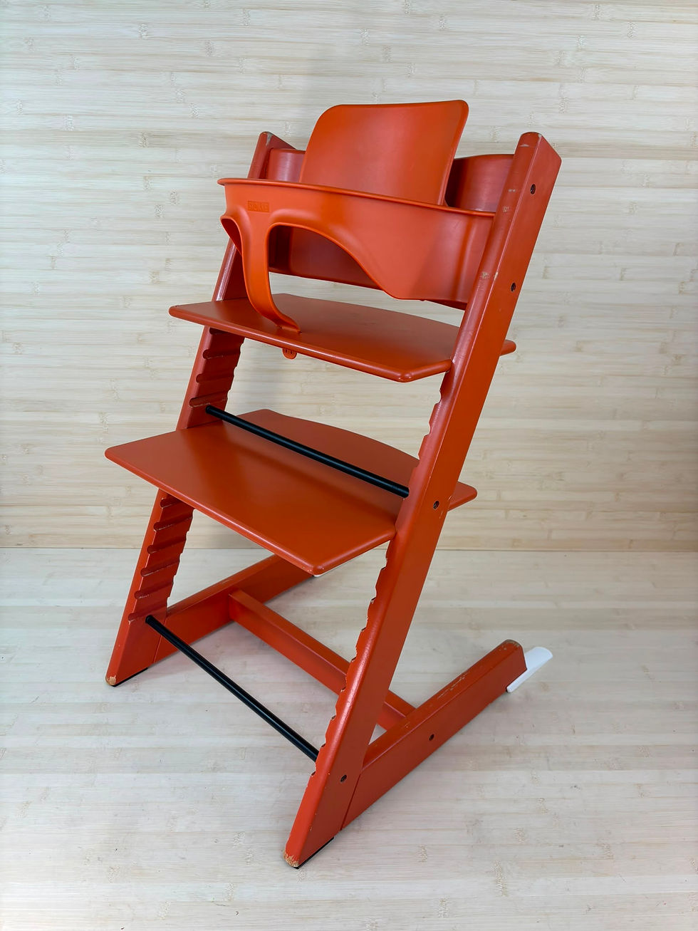 Miniaturbild: Stokke® Tripp Trapp inkl. Babyset & Kissen / Orange / abgenutzter Zustand