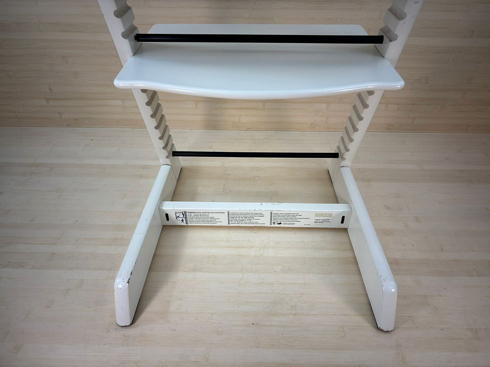 Miniaturbild: Stokke® Tripp Trapp inkl. Babyset & Kissen / Weiss / abgenutzter Zustand