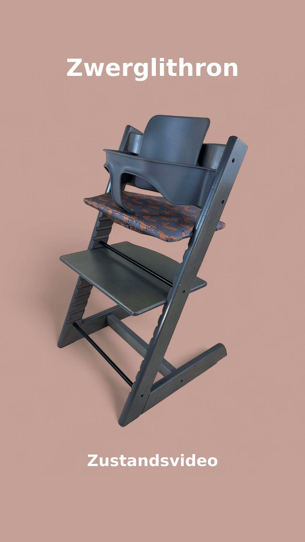 Miniaturbild: Stokke® Tripp Trapp inkl. Babyset & Kissen / Hazy Grey / Top-Zustand