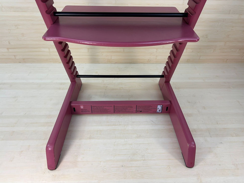 Miniaturbild: Stokke® Tripp Trapp inkl. Babyset, Newborn & Tray / Heather Pink / guter Zustand