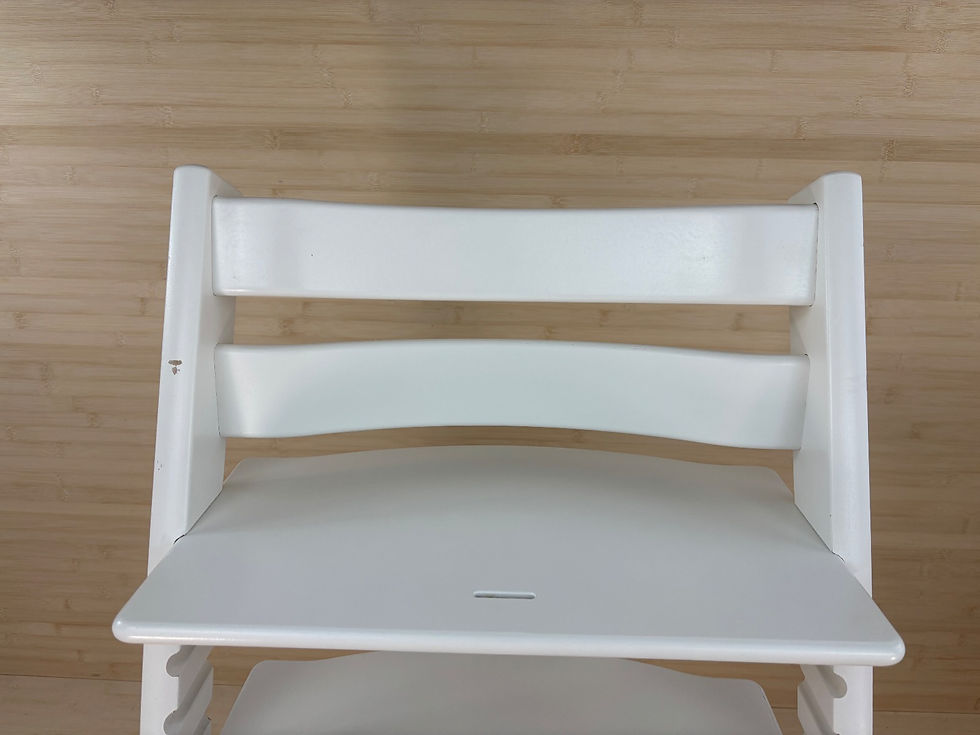 Miniaturbild: Stokke® Tripp Trapp inkl. Babyset & Kissen / Weiss / guter Zustand