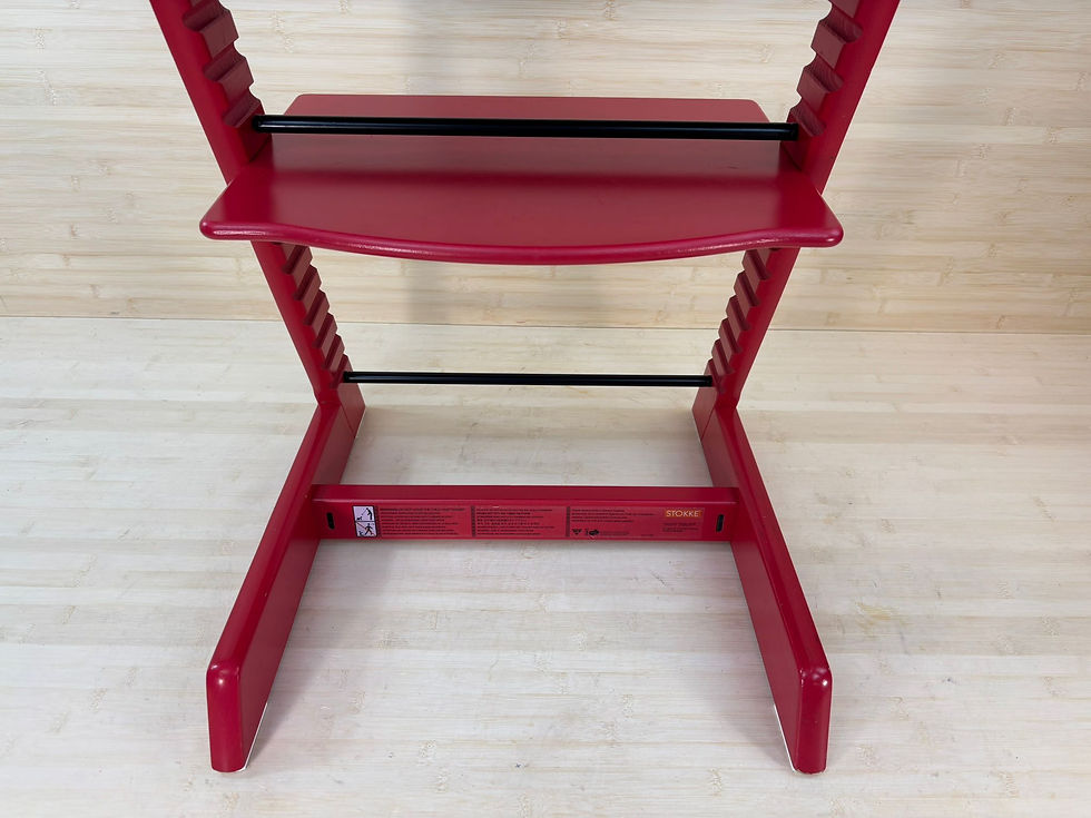 Miniaturbild: Stokke® Tripp Trapp inkl. Babyset & Kissen / Rot / guter Zustand