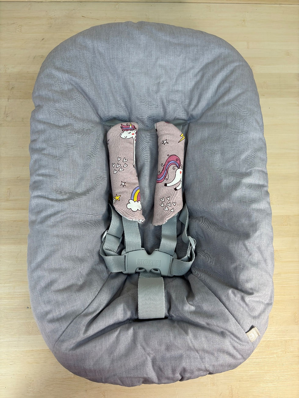 Miniaturbild: Stokke® Tripp Trapp inkl. Babyset, Kissen, Newborn & Tray / Heather Pink