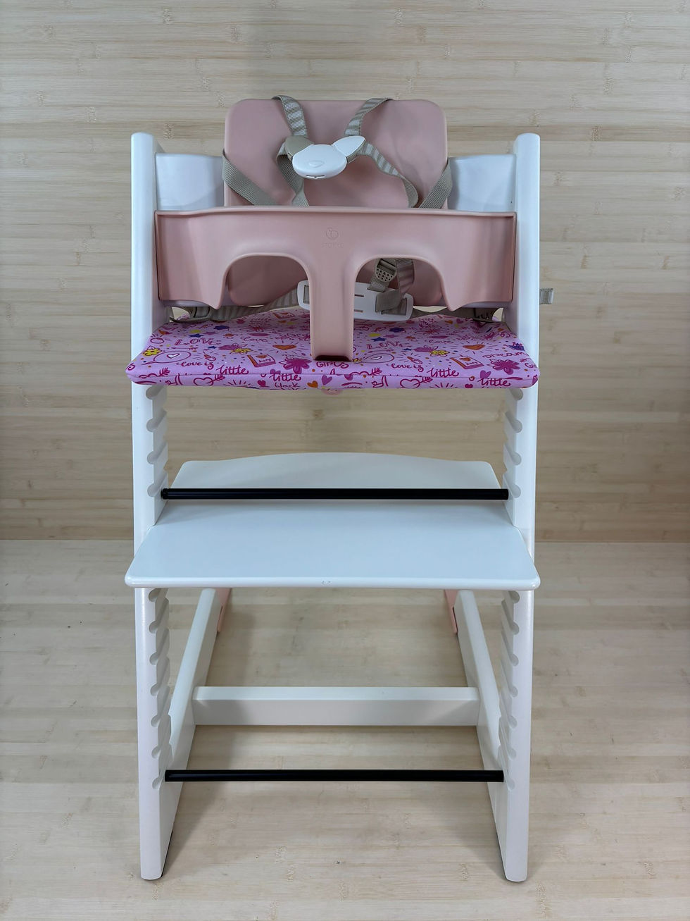 Miniaturbild: Stokke® Tripp Trapp inkl. Babyset, Kissen, Tray, Gurt & Newborn-Set / Weiss
