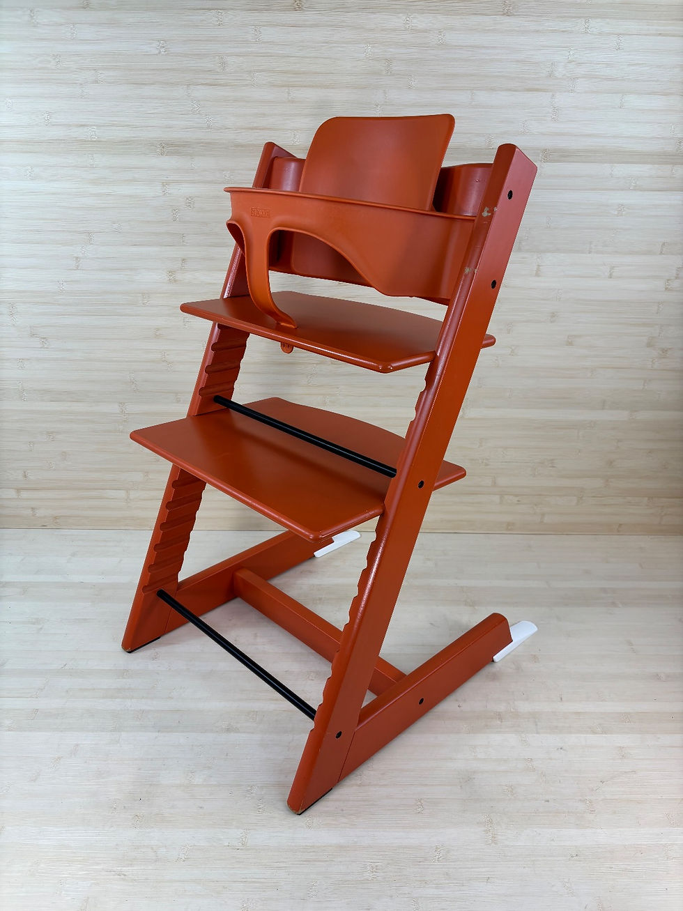 Miniaturbild: Stokke® Tripp Trapp inkl. Babyset & Kissen / Orange / guter Zustand