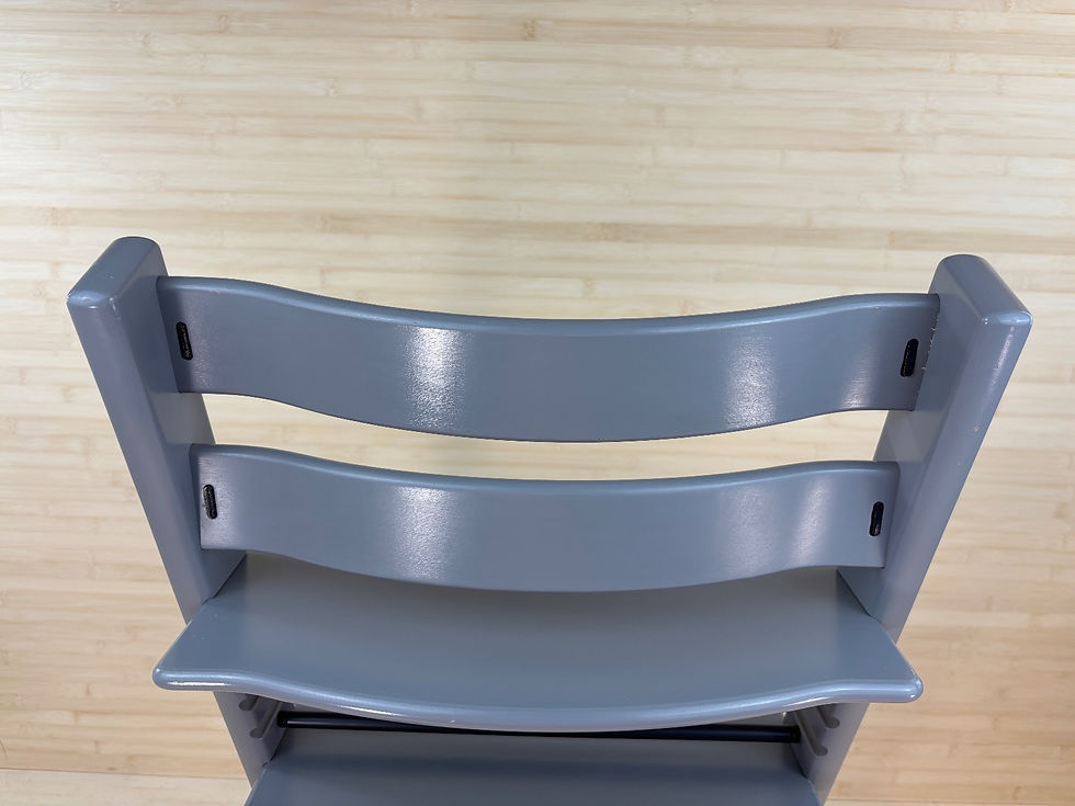 Miniaturbild: Stokke® Tripp Trapp inkl. Babyset & Kissen / Storm Grey / guter Zustand