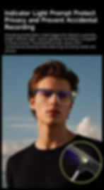 Miniatura: 2026New AI Smart Glasses 120+Language Translation 800W Pixel Camera Video Music 