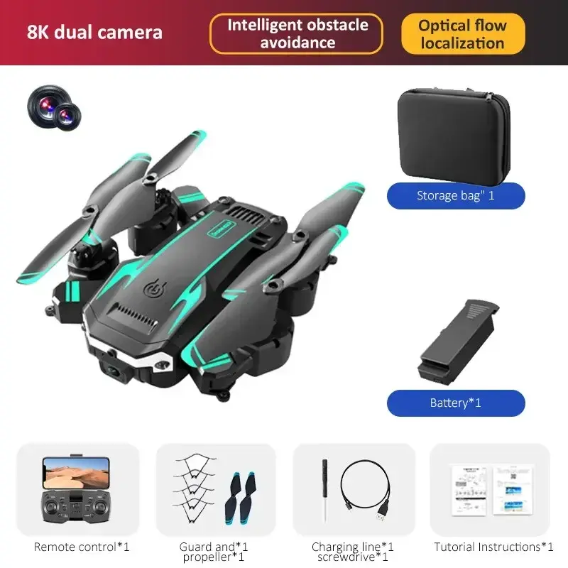Miniatura: Outdoor G6 Drone 5G Professional 8K HD Aerial Photography Omnidirectional Obstac