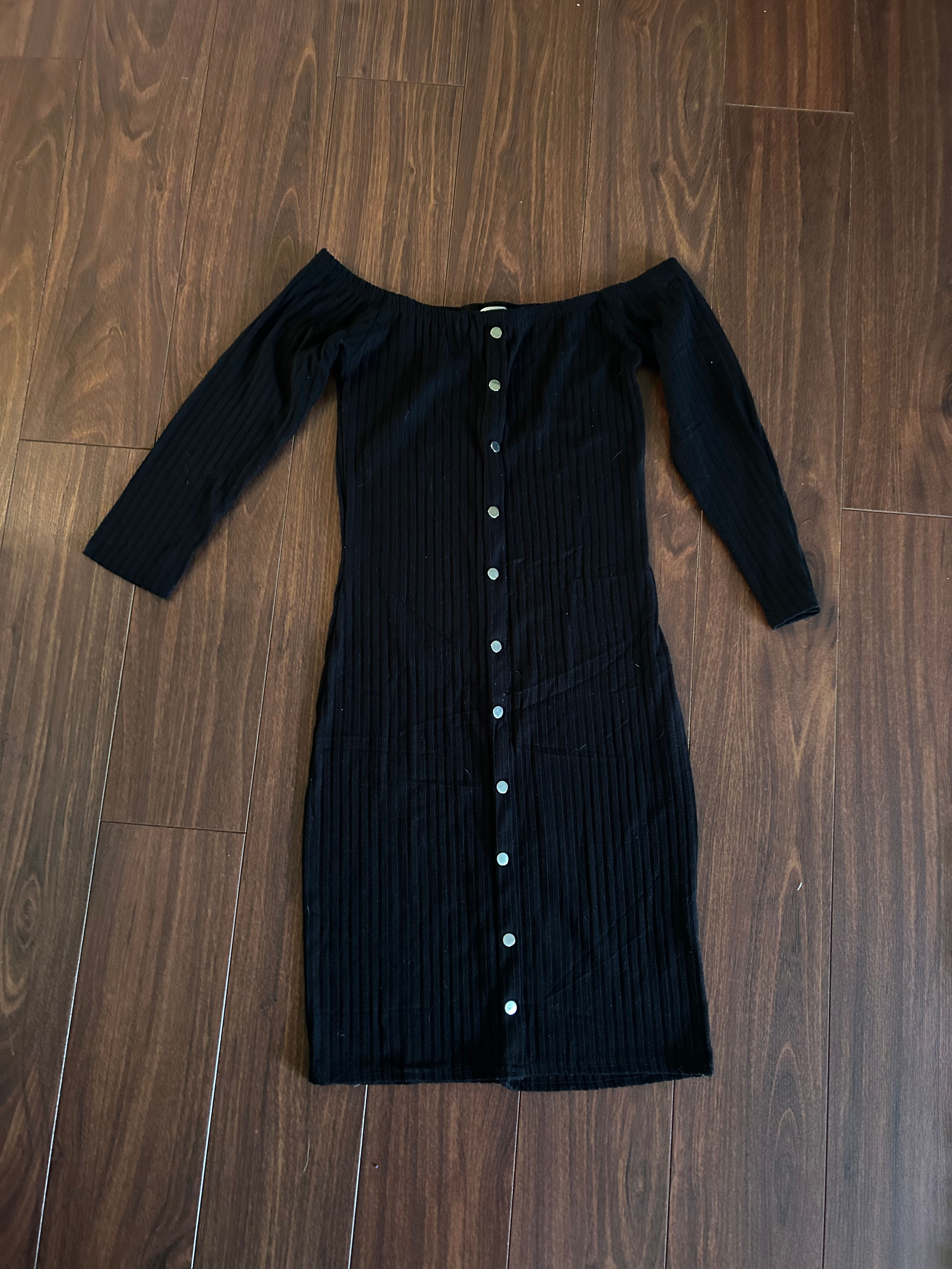Black knit dress size Small