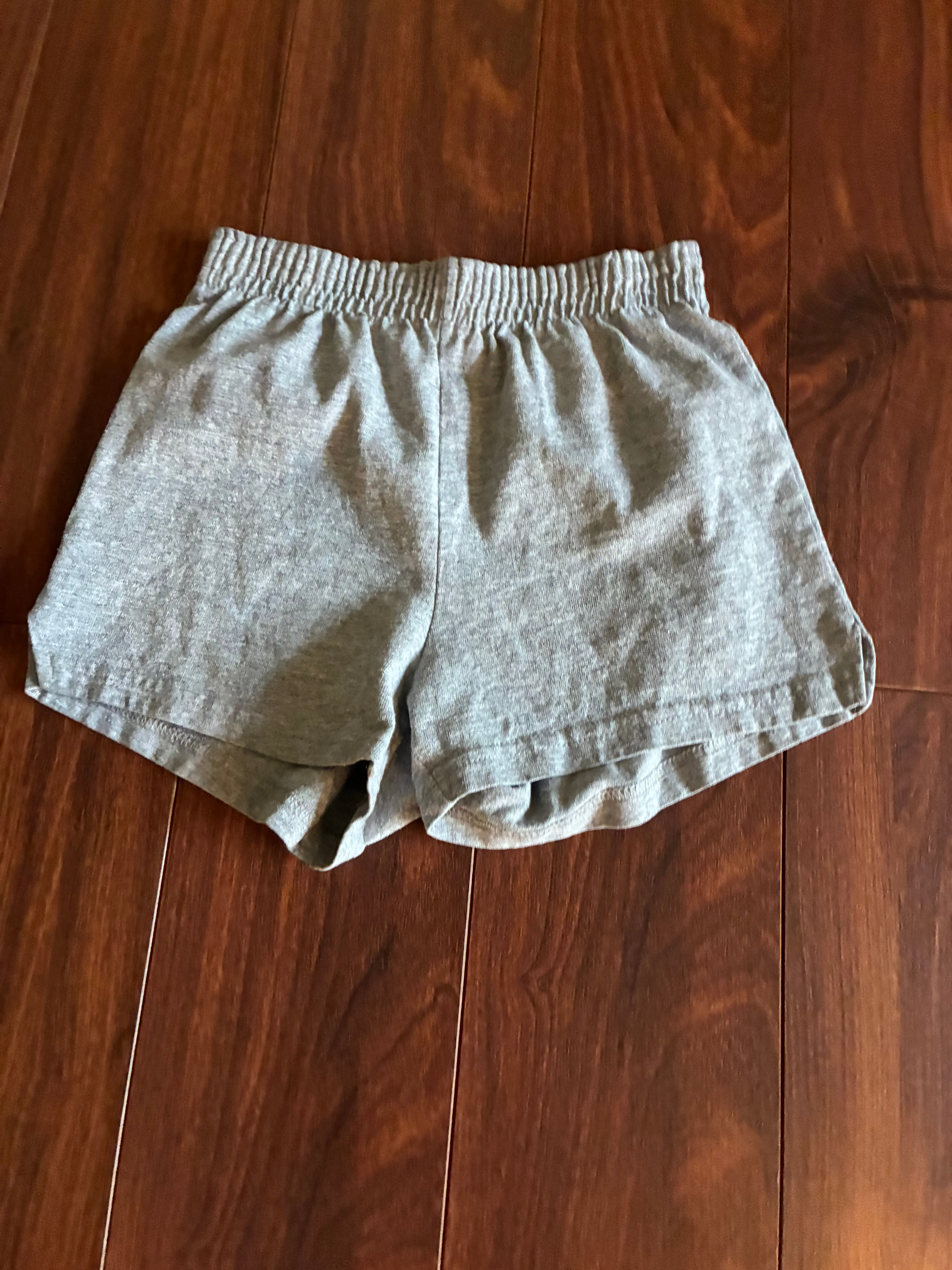 Girls grey play shorts size medium