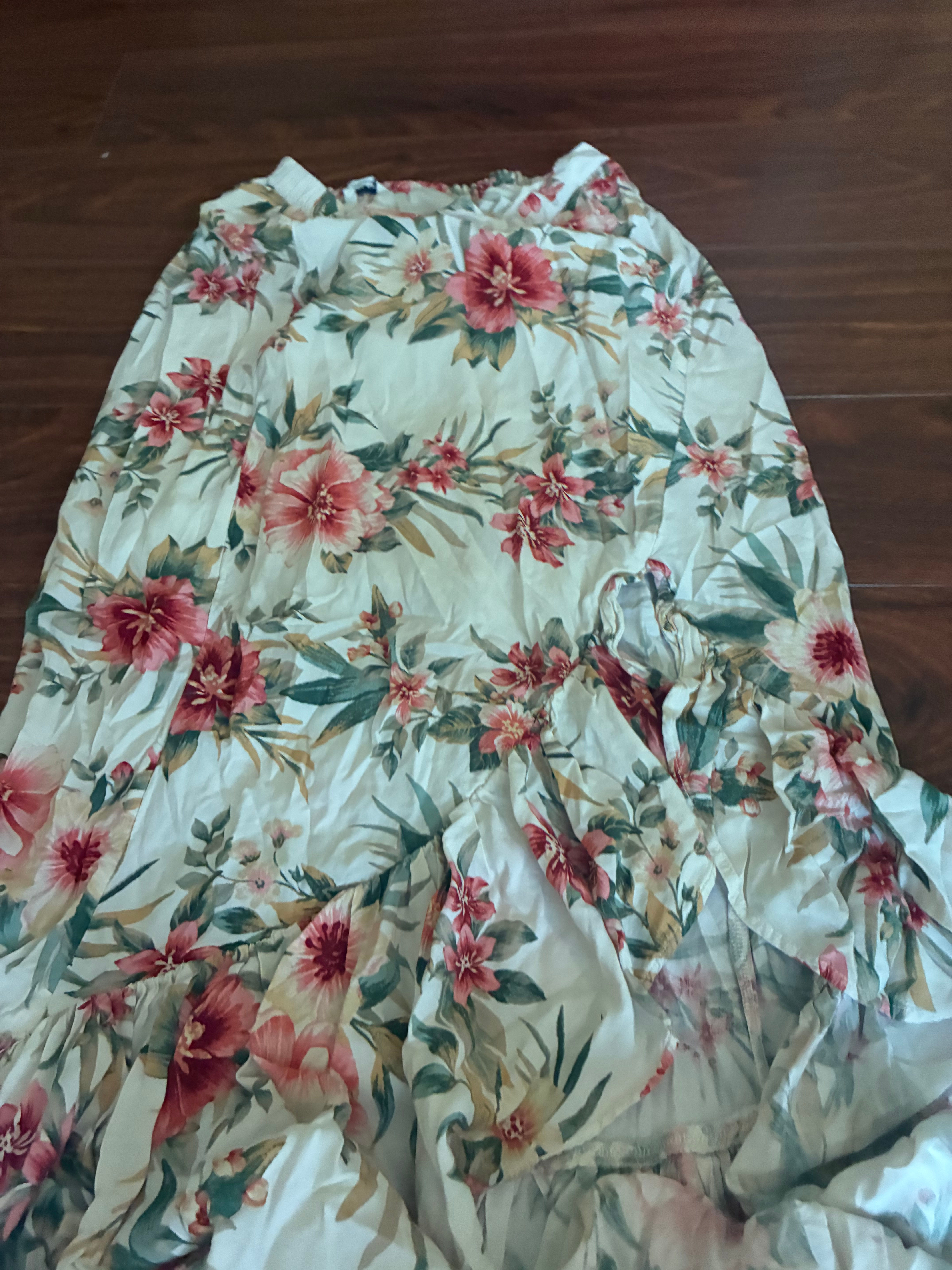 Tropical flower skirt size X-Small