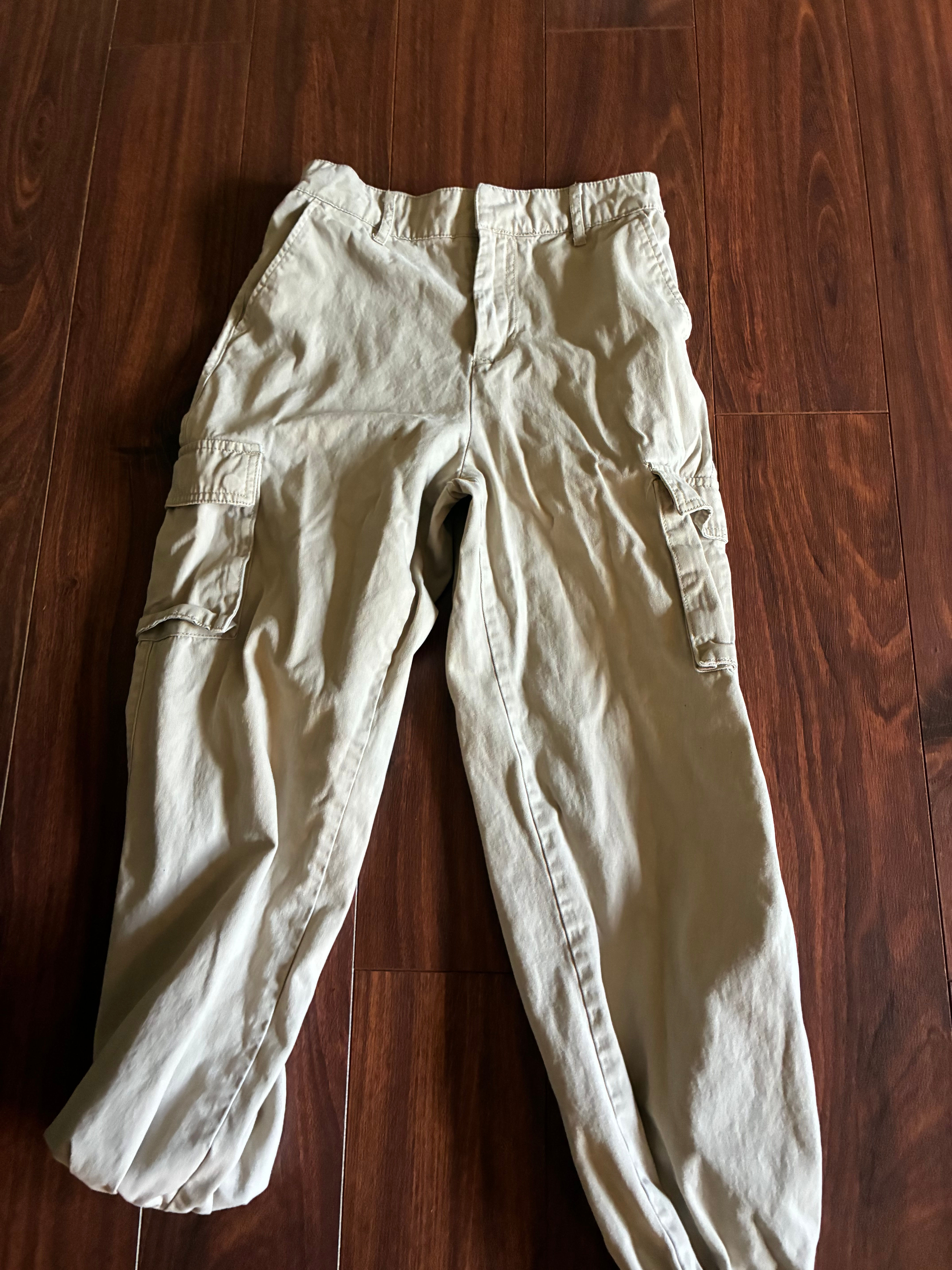 Tan joggers size small