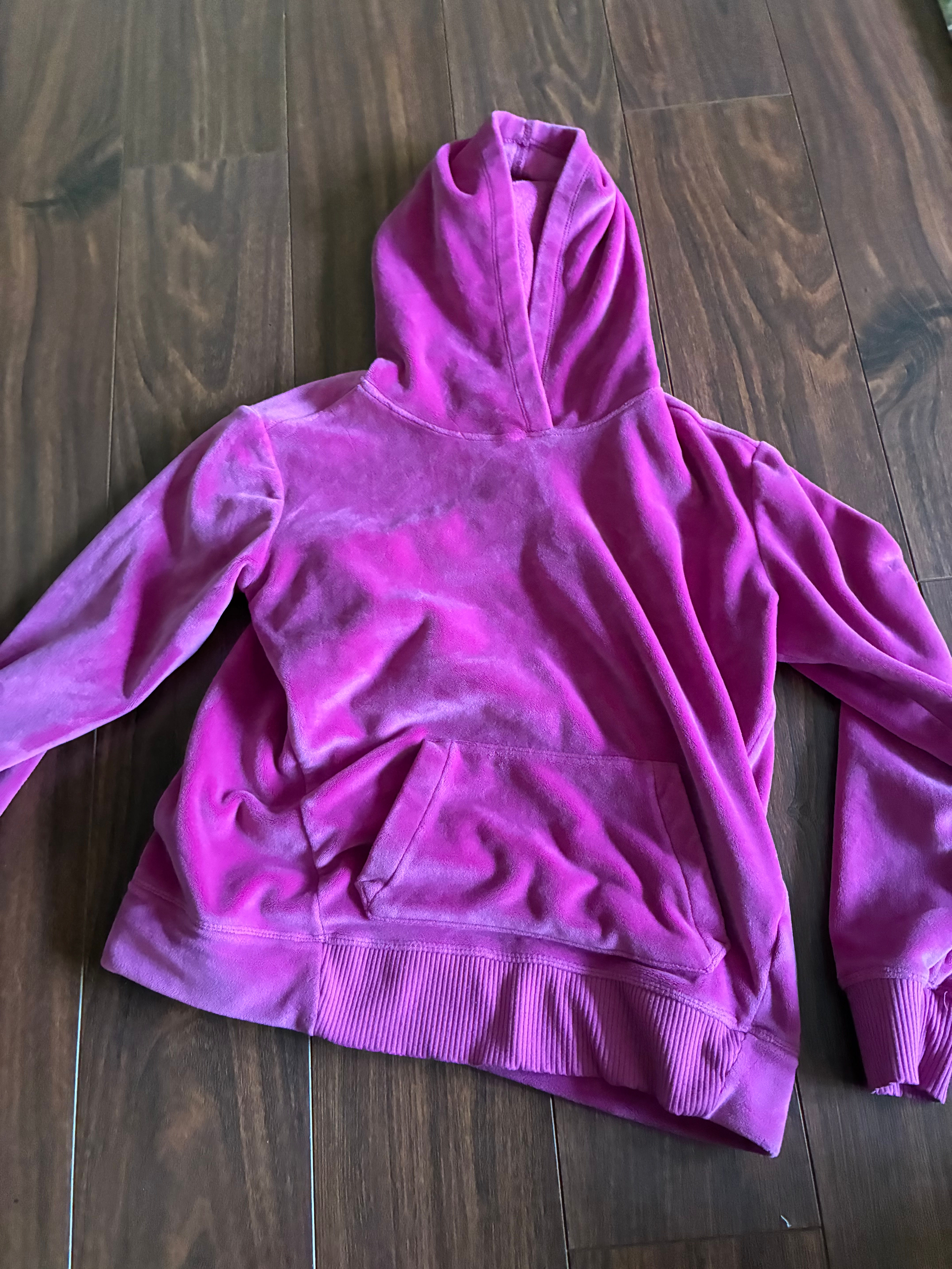 Pink velour sweatshirt Y-large 
