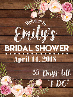 Bridal Shower Signage