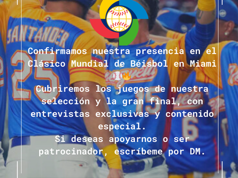 🇻🇪⚾ Confirmamos nuestra cobertura del Clásico Mundial de Béisbol en Miami