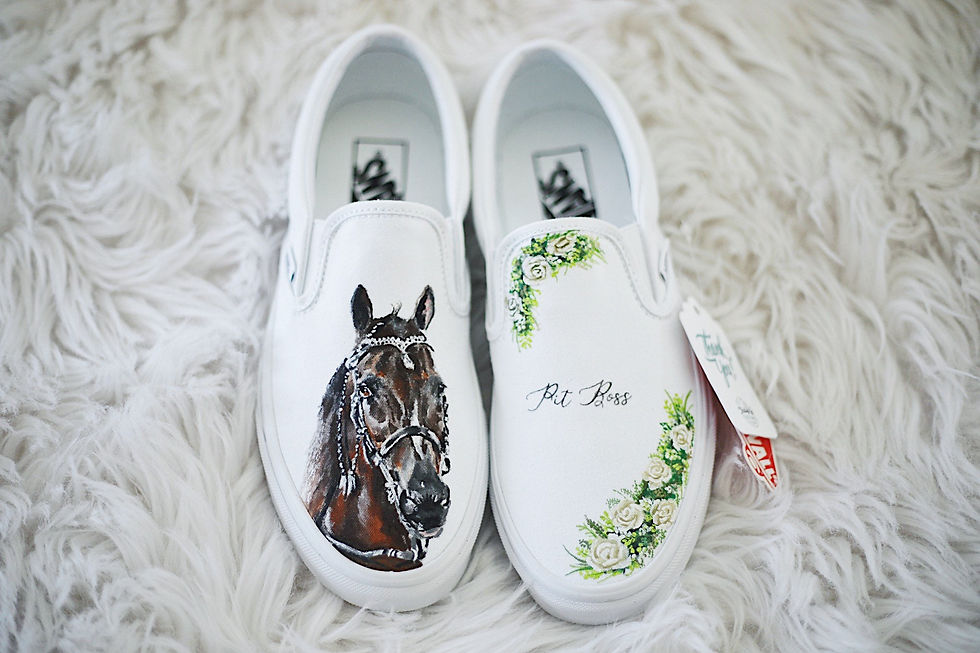 Thumbnail: Handpainted Custom Pet Portrait Vans