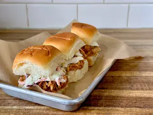 BBQ Pulled Chicken Sliders