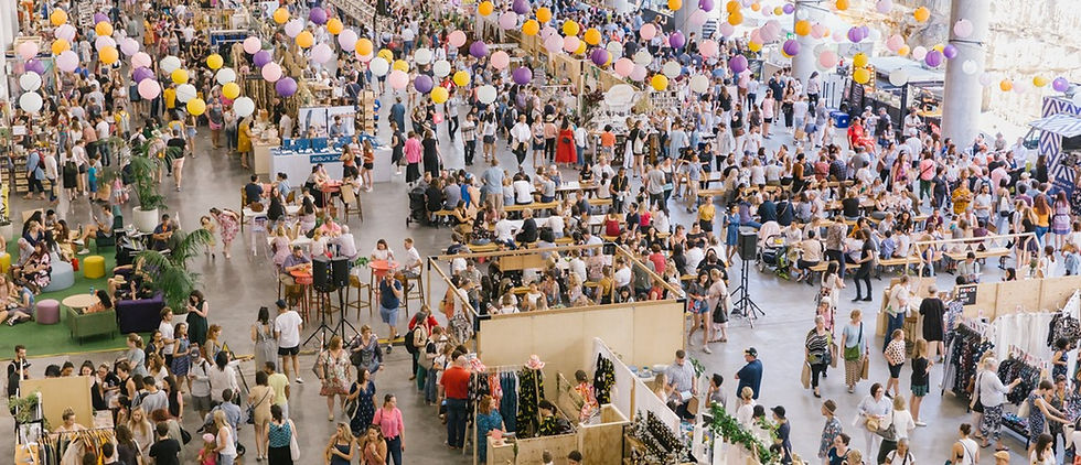 makers and shakers market showcase, showcasing Australian-made design, food and fashion.