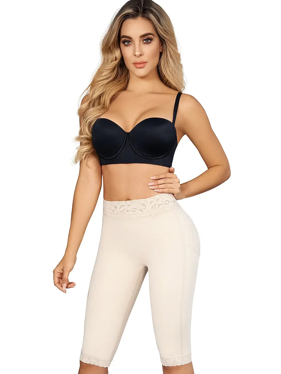 Thumbnail: Butt-Lifter Mid Waist Knee Length