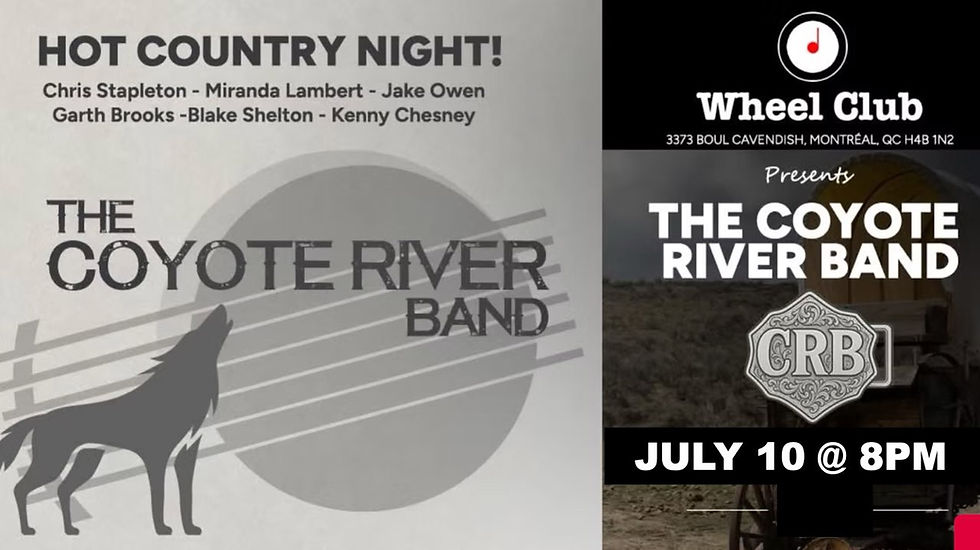 THE COYOTE RIVER BAND - Live at Montreal's Legendary Wheel Club