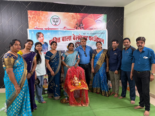 शक्ति बाला वेलफेयर फाउंडेशन द्वारा नवरात्रि पर कन्या भोज कार्यक्रम का आयोजन.....