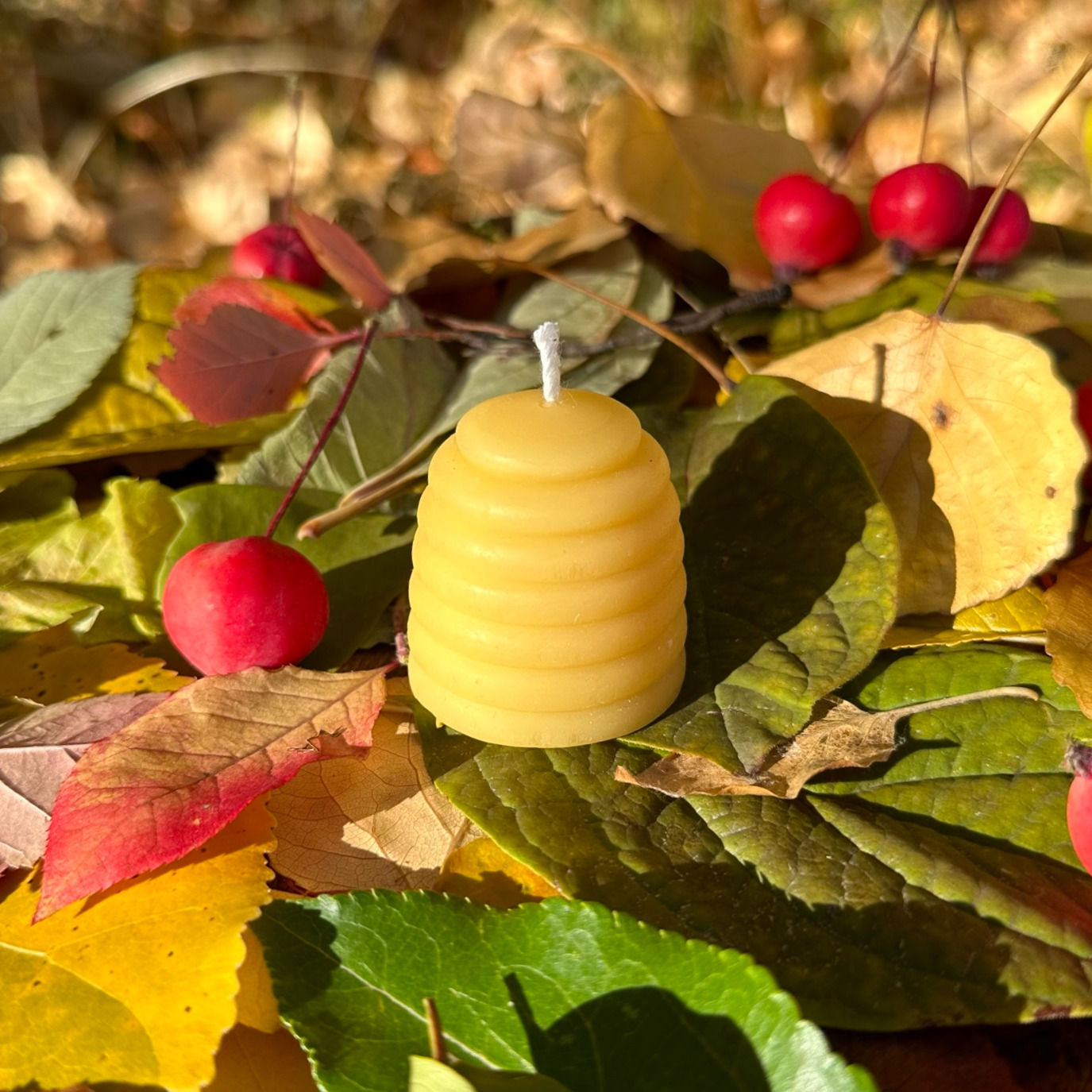 Beeswax Candle - Beehive - Small