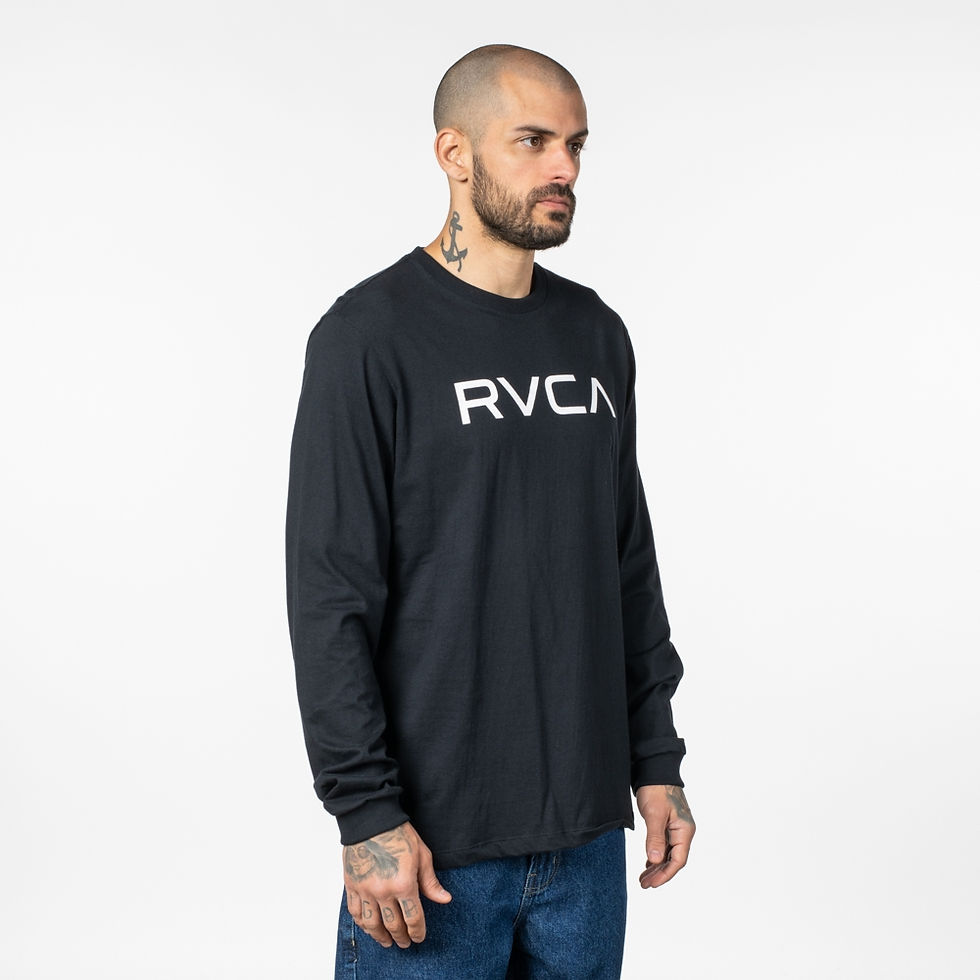 Miniatura: Camiseta BIG RVCA M/L  - Preto