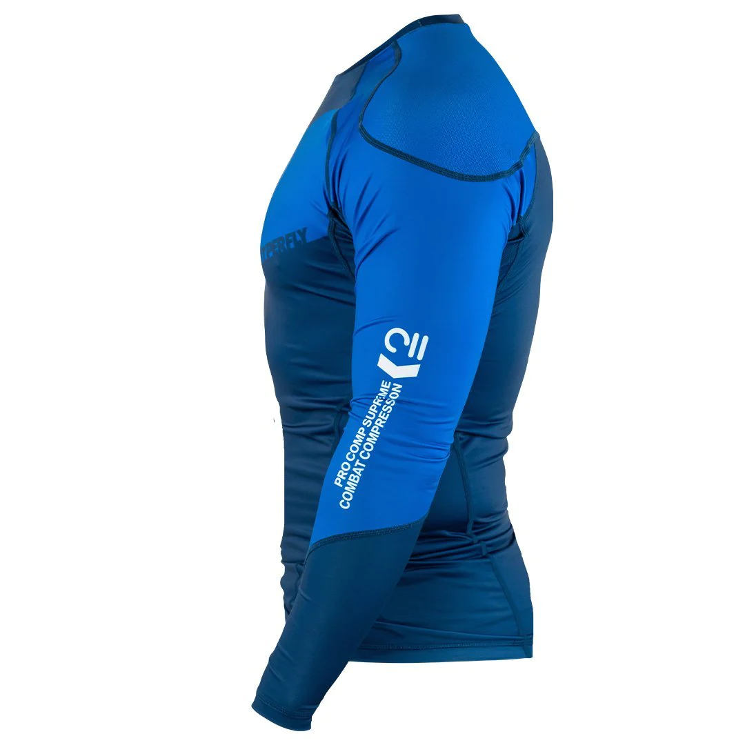 Rash Guard Hyperfly L/S Ranked Supreme - Azul | Fighters Brasil