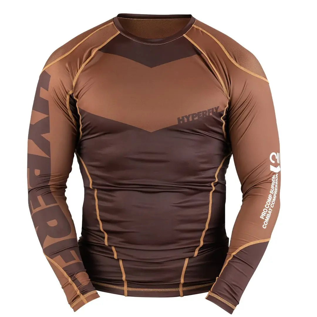 Rash Guard Hyperfly L/S Ranked Supreme - Marrom