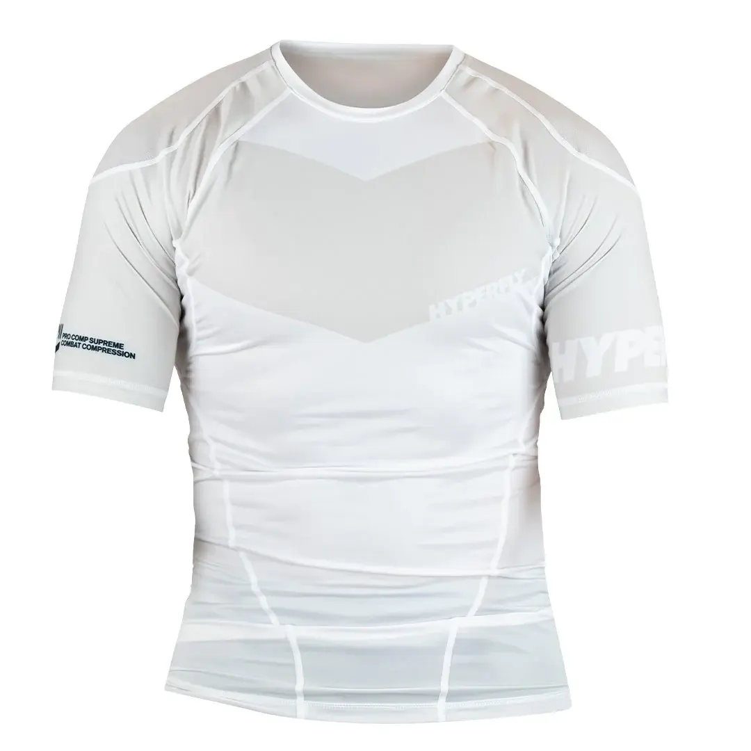 Rash Guard Hyperfly S/S Ranked Supreme - Branco