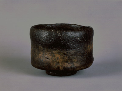 Raku tea bowl in Raku museum in Kyoto