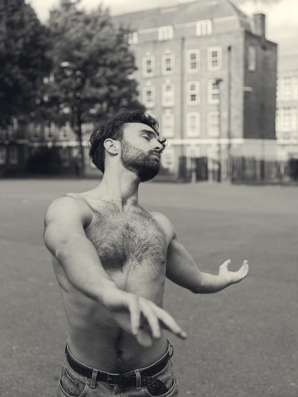 George Hann instructing a dance class