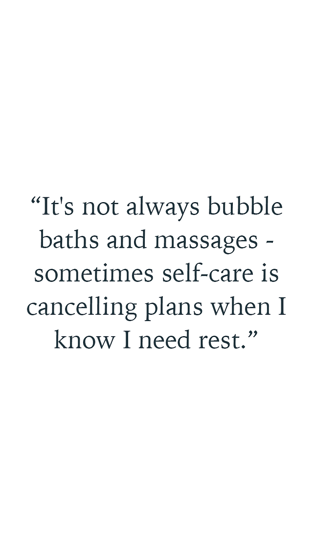 Eva Ramirez quote about how her self care routine