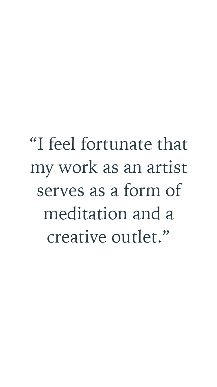 Quote by artist Pepä Ivanoff about a healthy work life balance